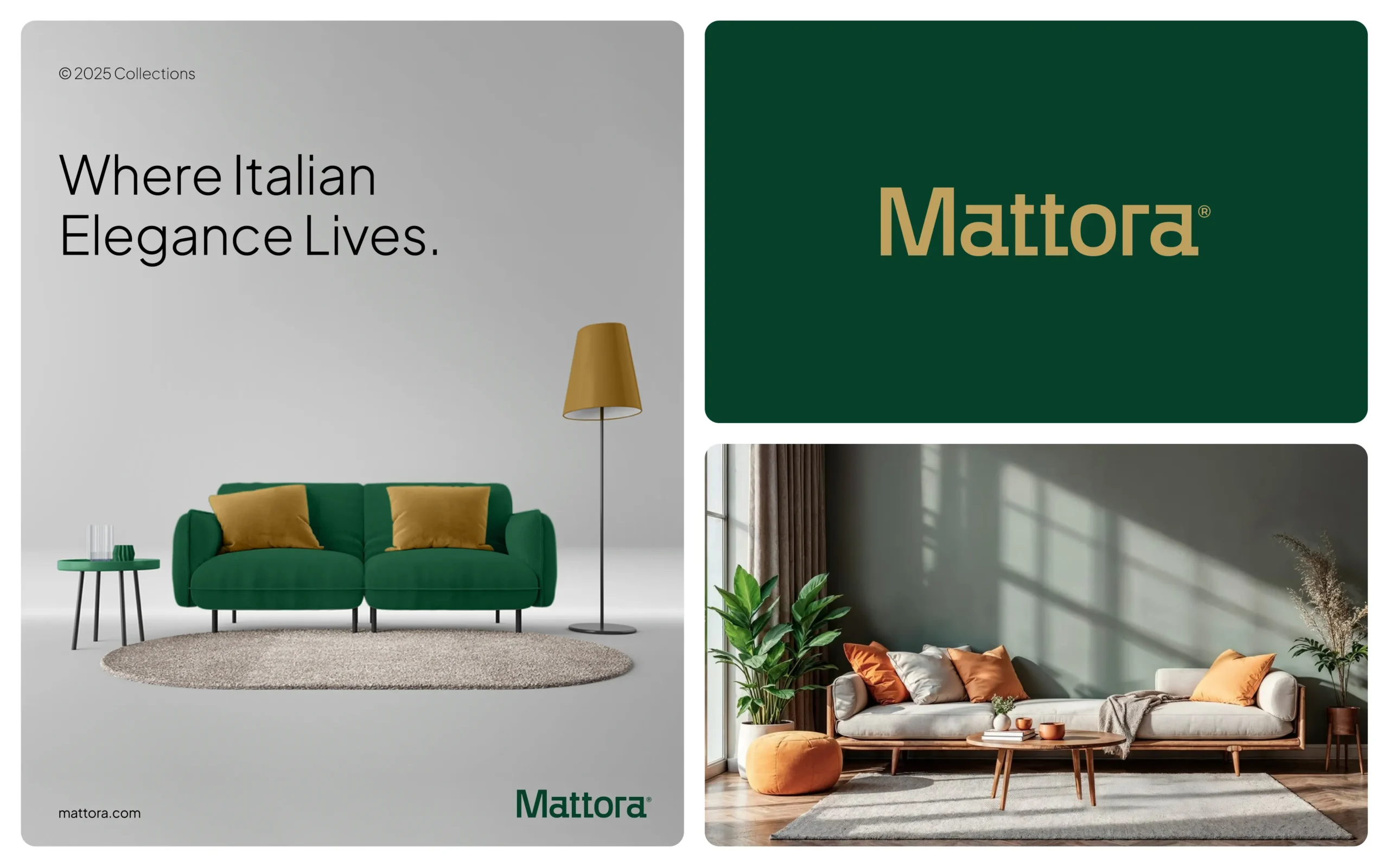 Mattora - luxury furniture brand identity