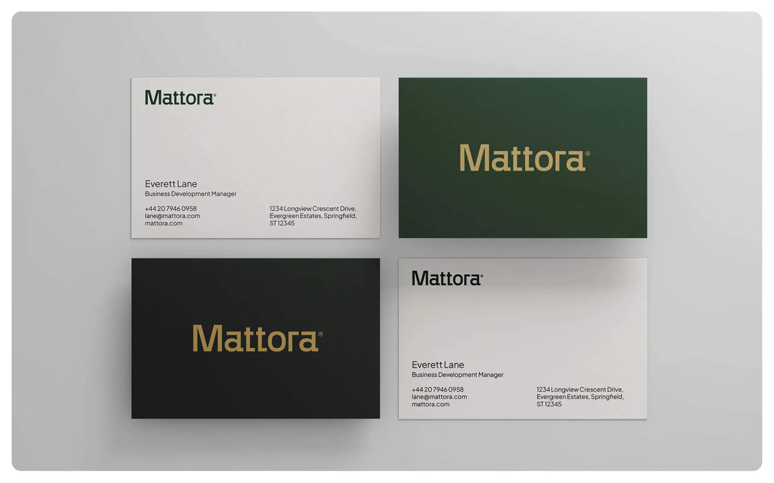 Mattora - luxury furniture brand identity