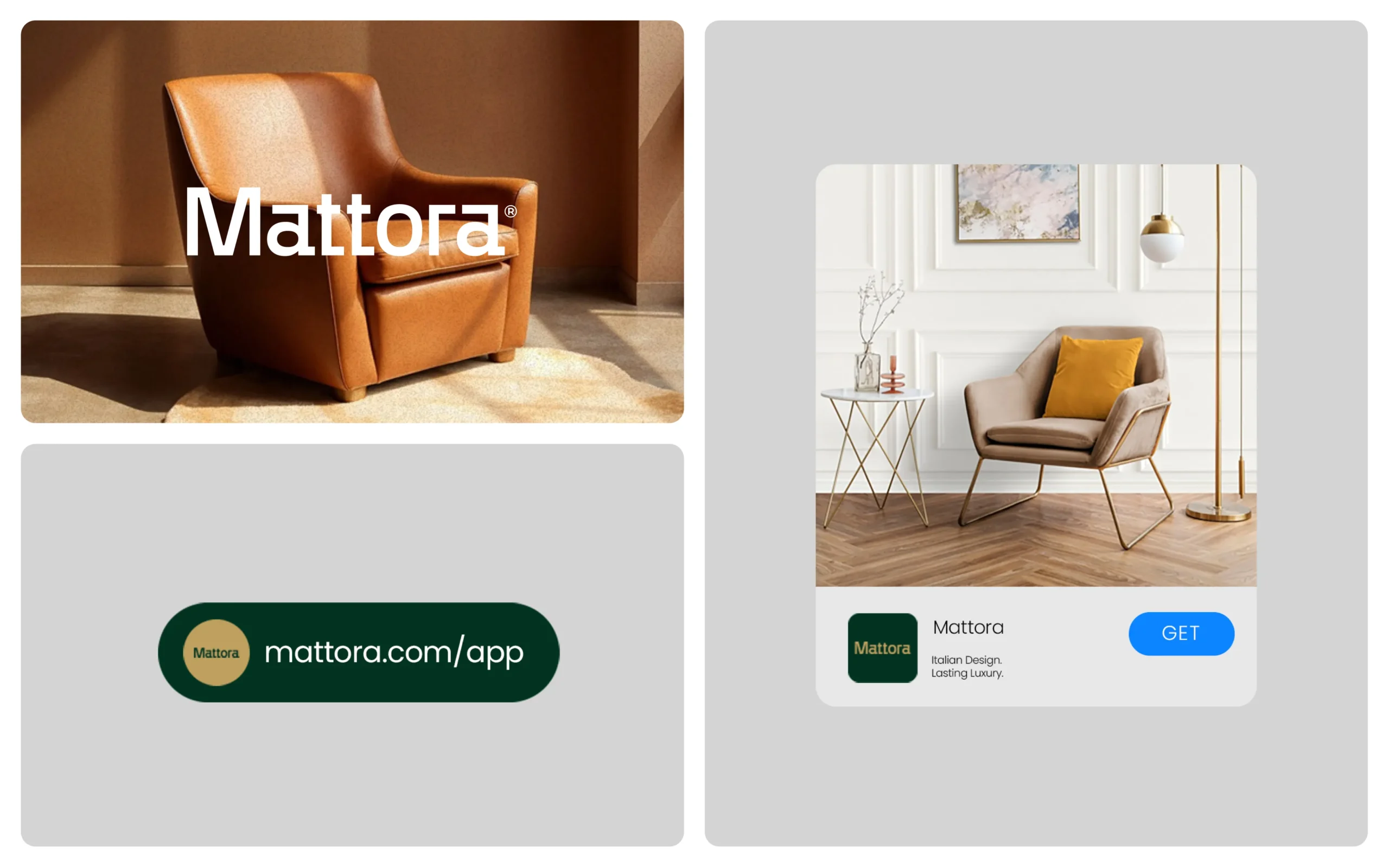 Mattora - luxury furniture brand identity