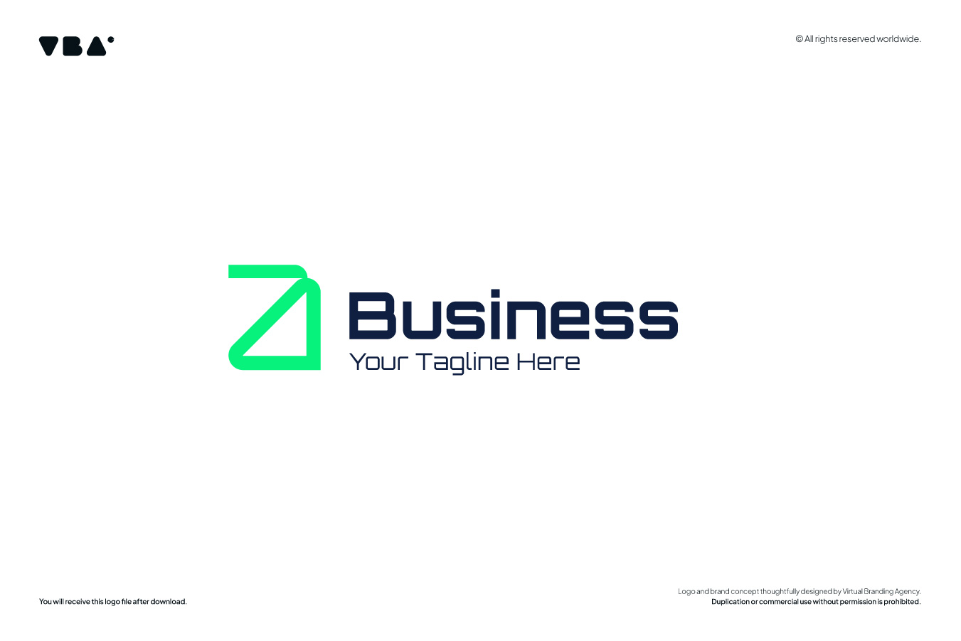 tech modern online logo editable for business