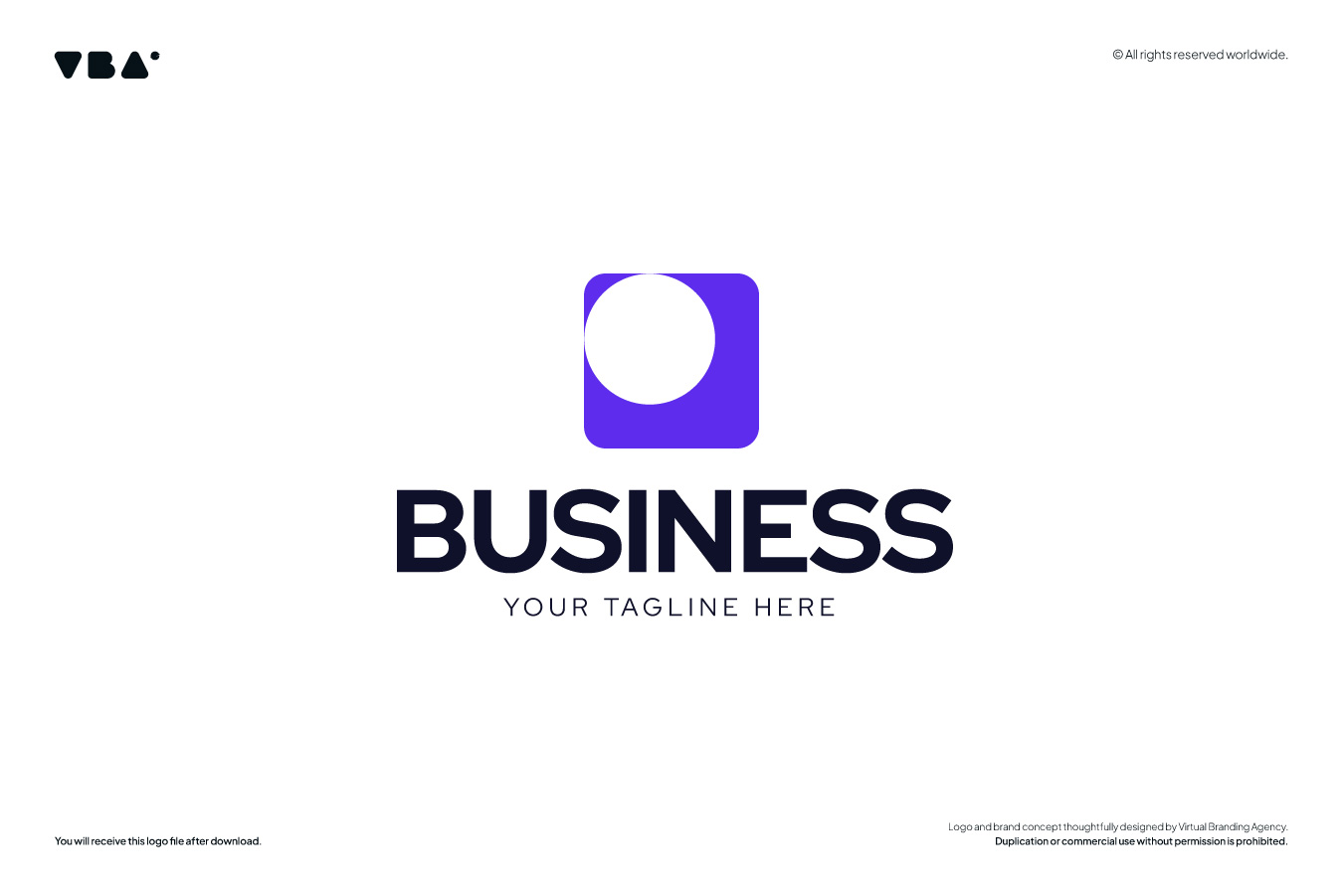 Online logo design template