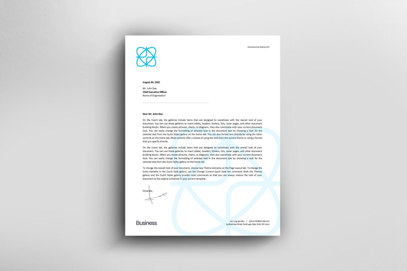 Online logo design template