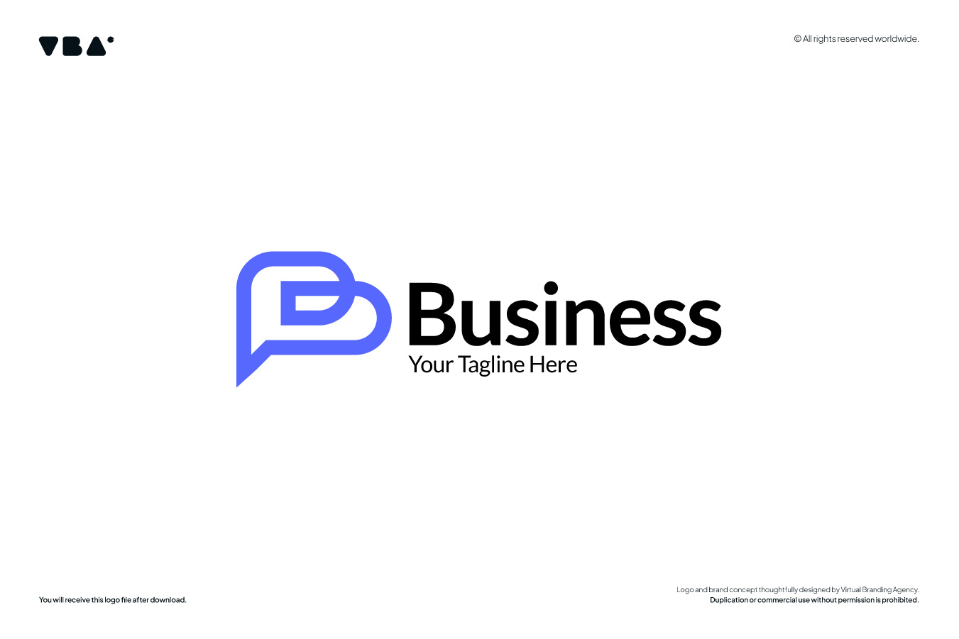 B letter logo template