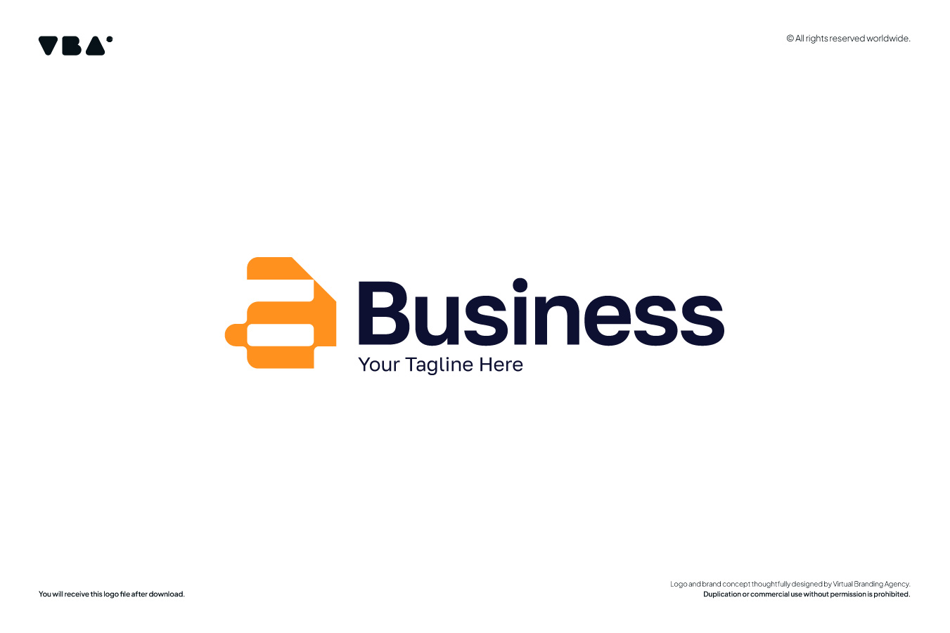 a letter logo template