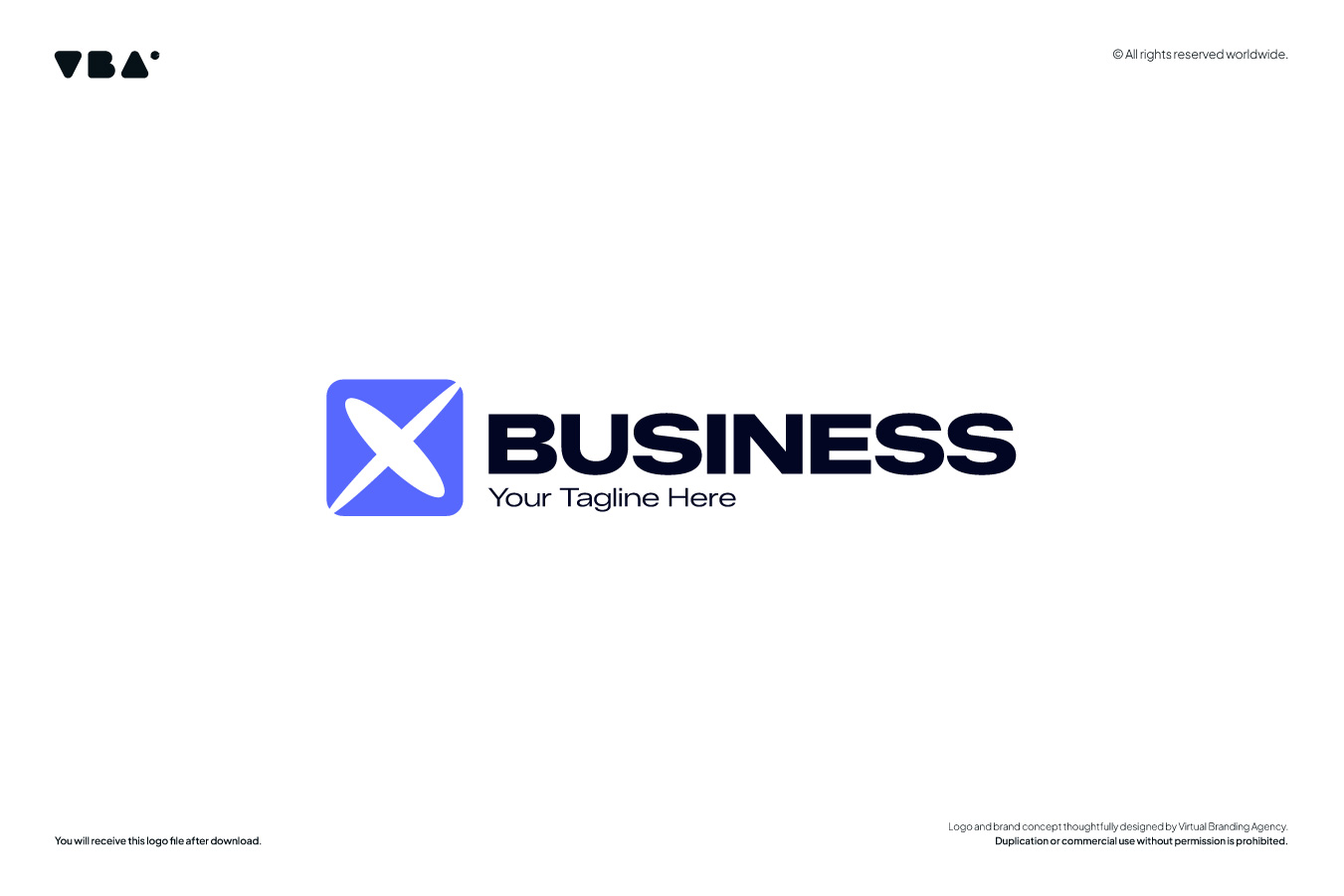 X letter logo template