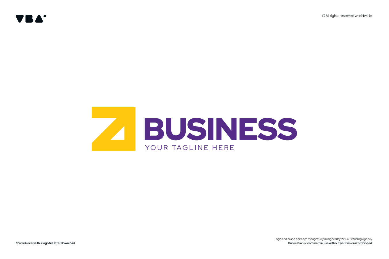 A letter logo template