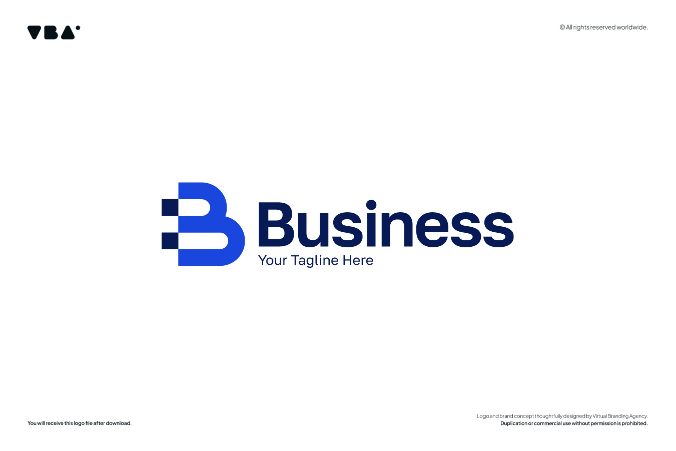 B letter logo template