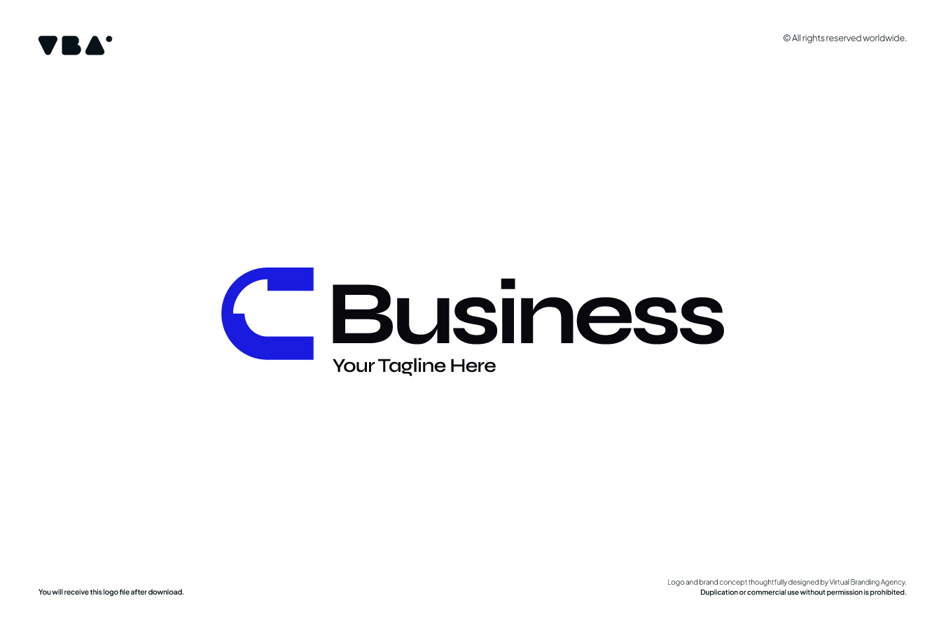 C letter logo template