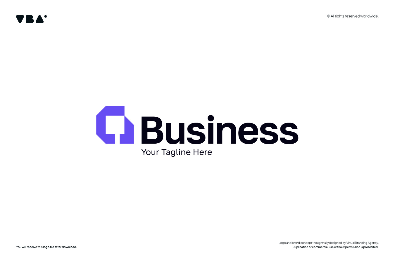 A letter logo template