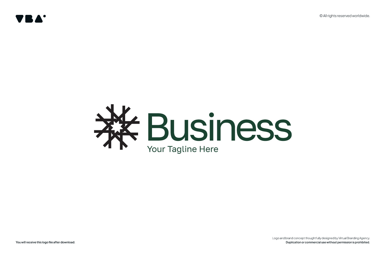 Editable premade logo for IT and corporate companies