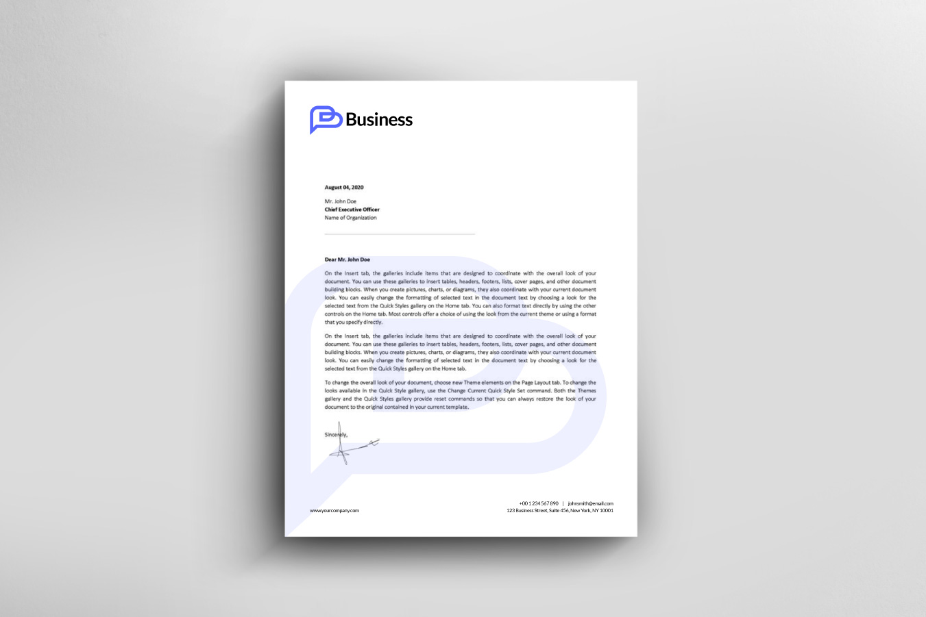 B letter logo template