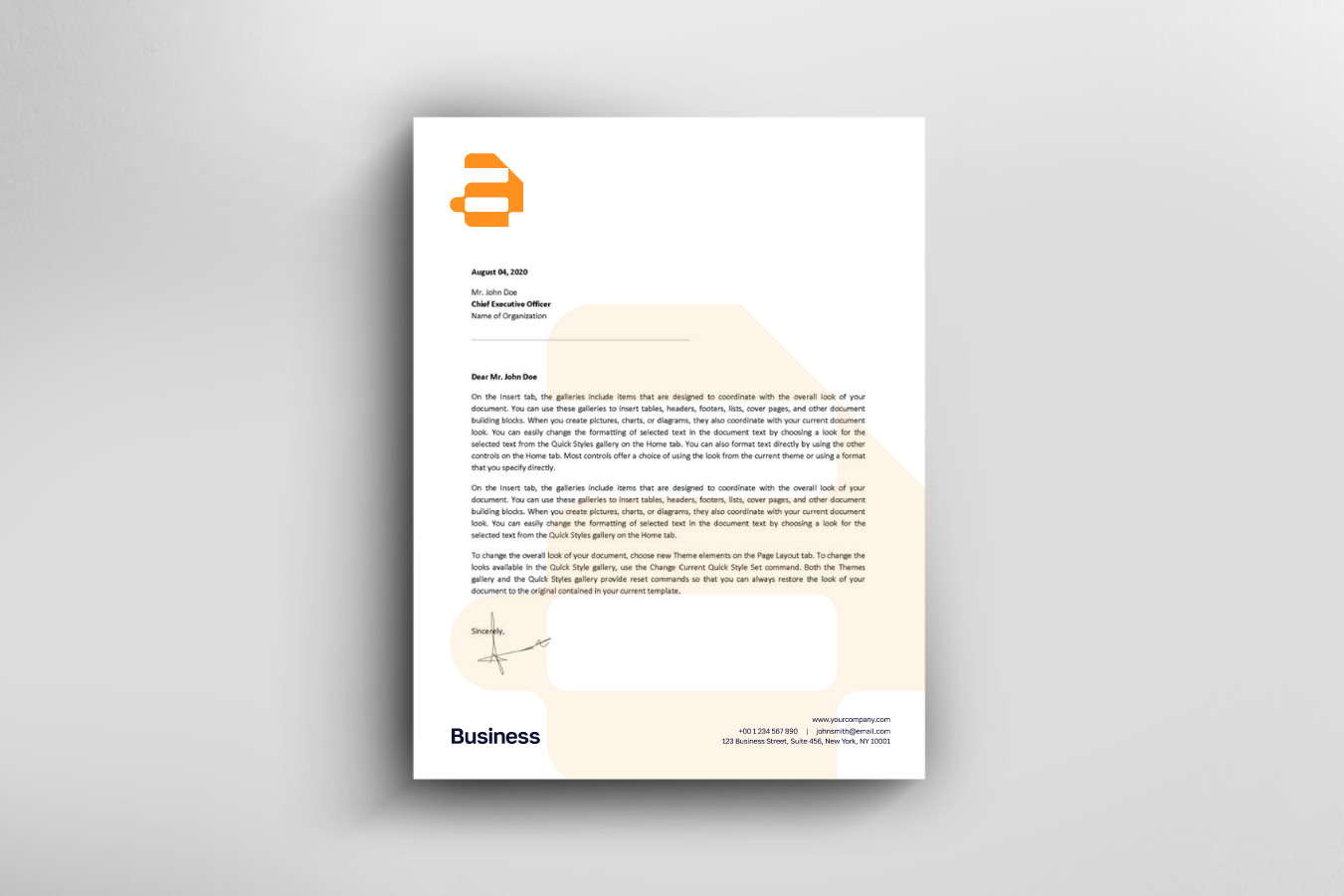 a letter logo template