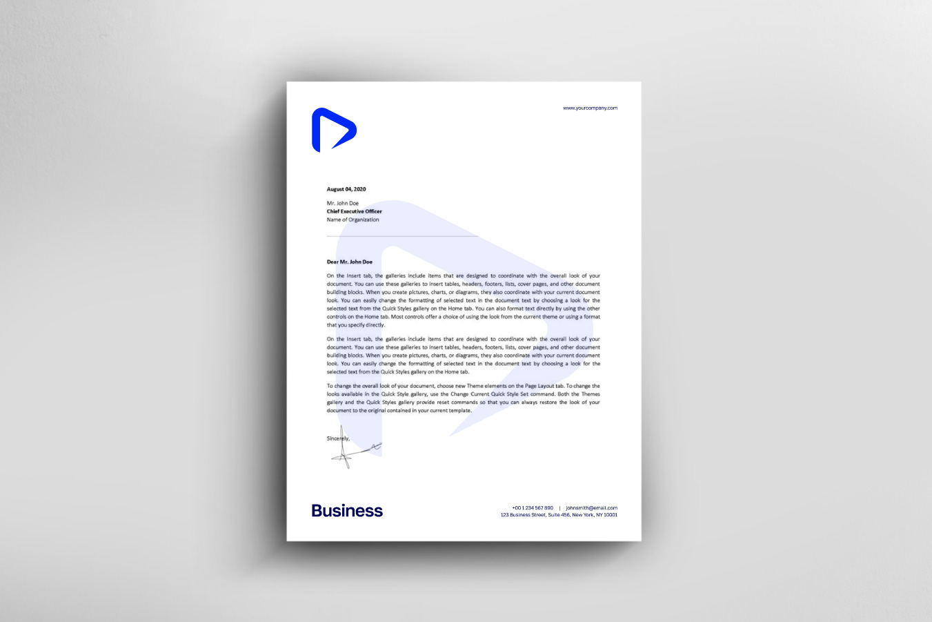 Play icon logo template