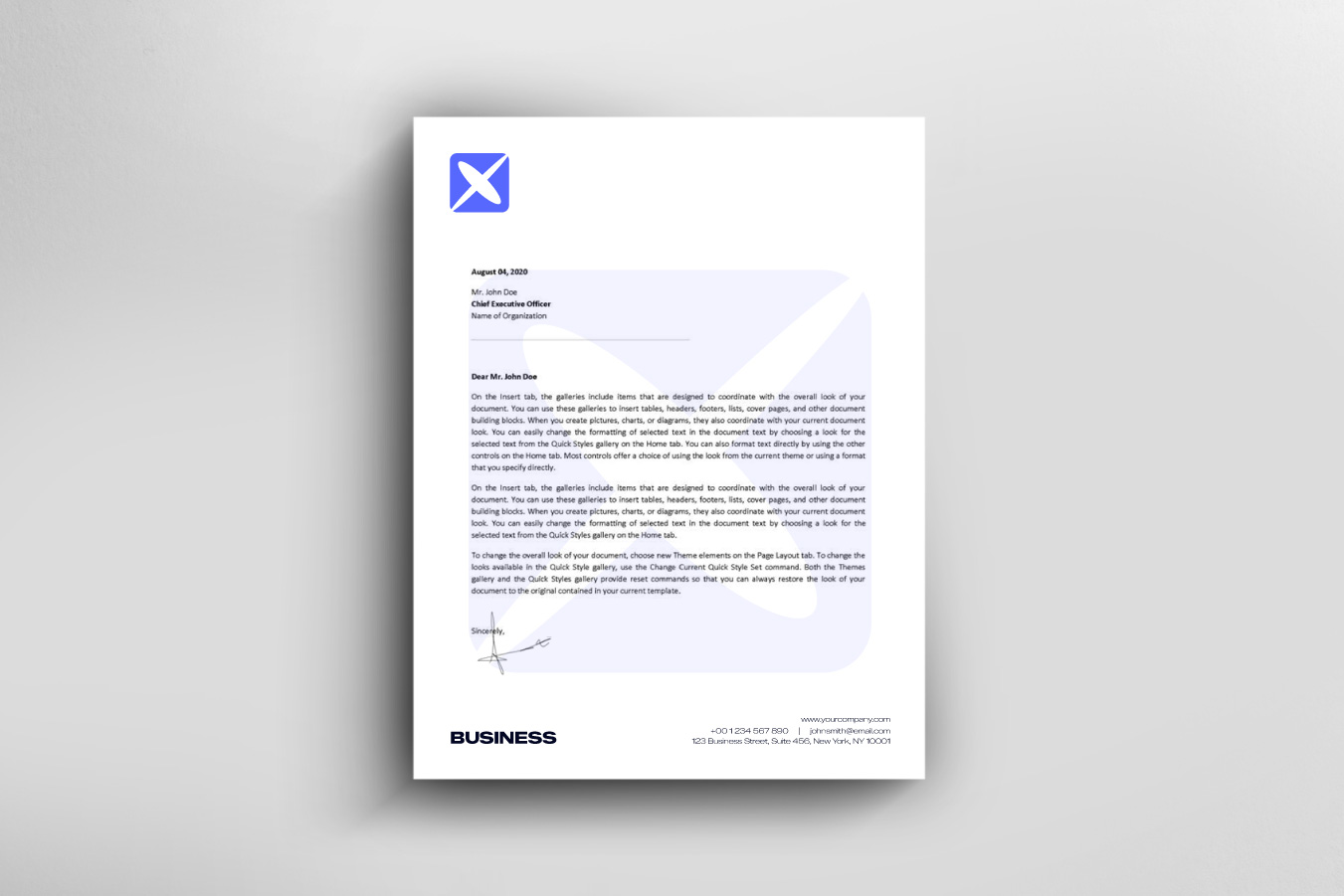 X letter logo template