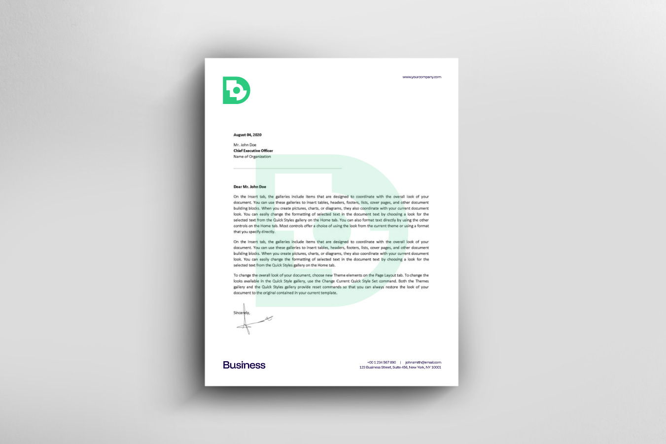 Letter D logo design