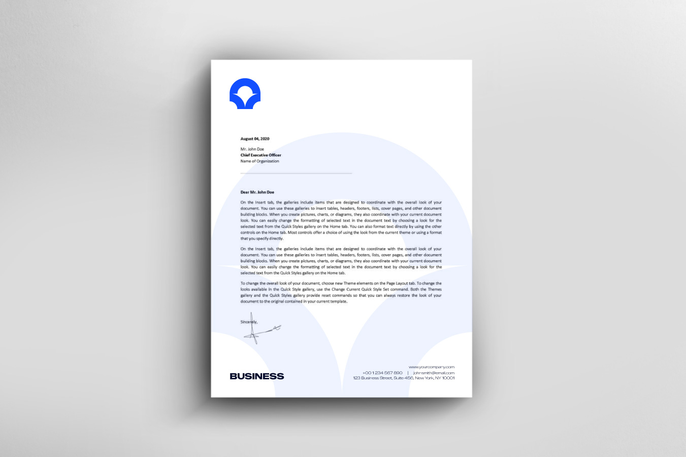 Executive logo template